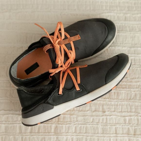 Women’s OluKai Miki Li’ Pavement/Black Quick-Drying‎ Outdoor Shoes size 8.5 - Picture 1 of 12